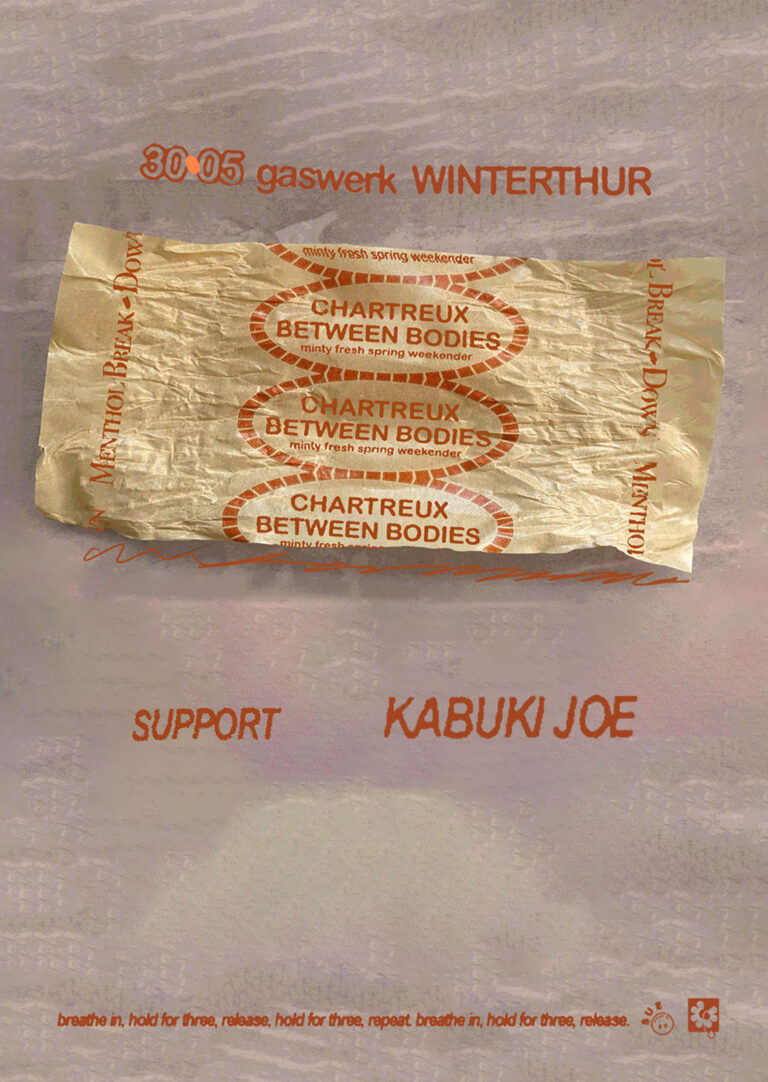 Chartreux (DE) // Between Bodies (Ca/de) // Kabuki Joe (CH)