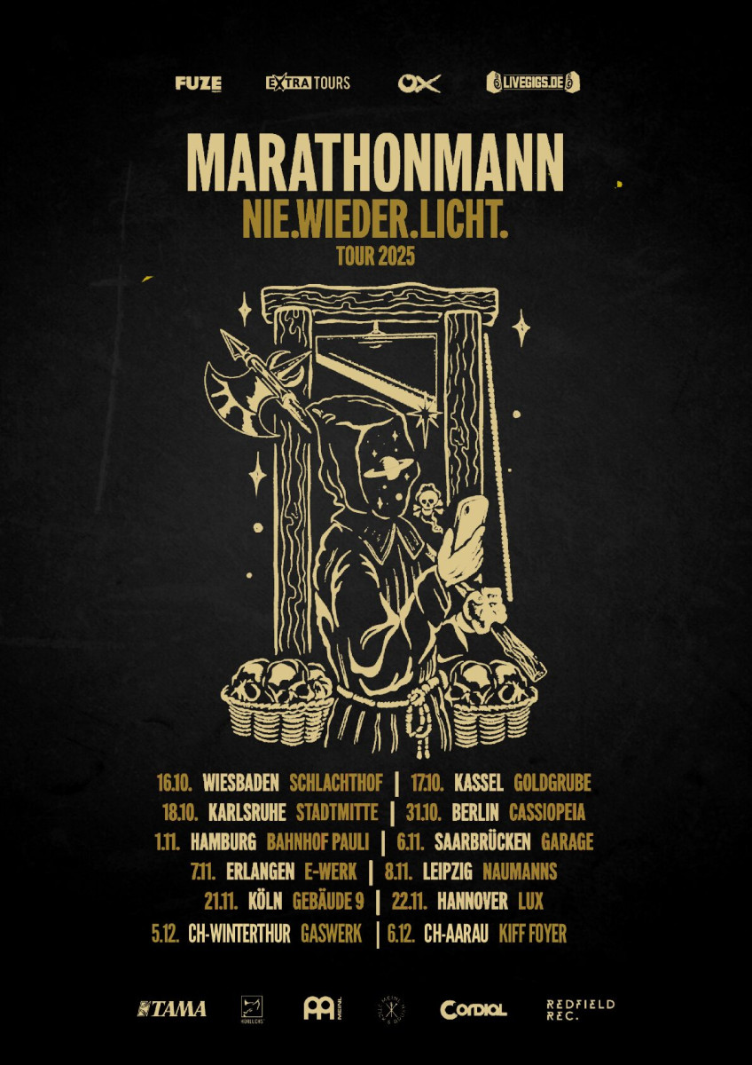 Extratours präsentiert: Marathonmann - Nie.wieder.licht. Tour 2025 Extratours präsentiert: Marathonmann - Nie.wieder.licht. Tour 2025