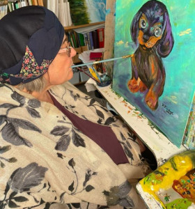Werke von Bracha Fischel – Mundmalerin