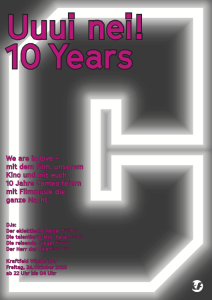 10 Years – Kino Cameo, Dj Der eklektische Reiter, Dj Die talentierte Mrs. Felix, Dj Reisende Flieger, Dj Der Herr der Rille