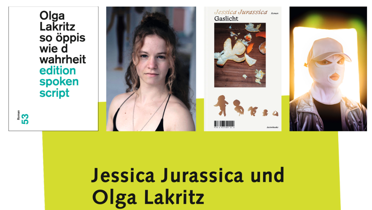 Lesung und Gespräch: Jessica Jurassica und Olga Lakritz mit Aleks Sekanić