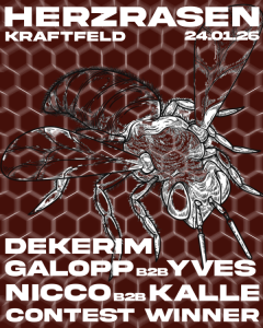 Herzrasen, Dekerim, Galopp b2b Yves, Nicco b2b Kalle