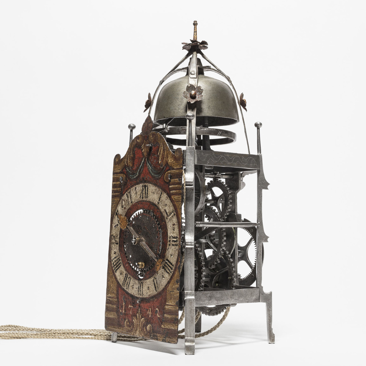 Eiserne Konsolenuhr, Winterthur, 1611, sign.: 16 A*L 11 (Andreas Liechti). Dauerleihgabe Gönnerverein Uhrenmuseum Winterthur. Foto: Michael Lio