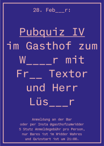 Pubquiz IV